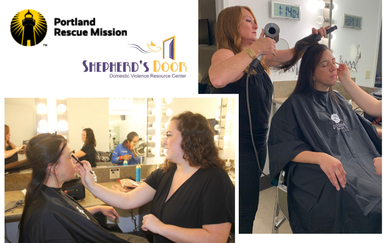 Master Stylist Kristina Paris and Makeup Artist Kayla Jones used their craft to give back to the community.