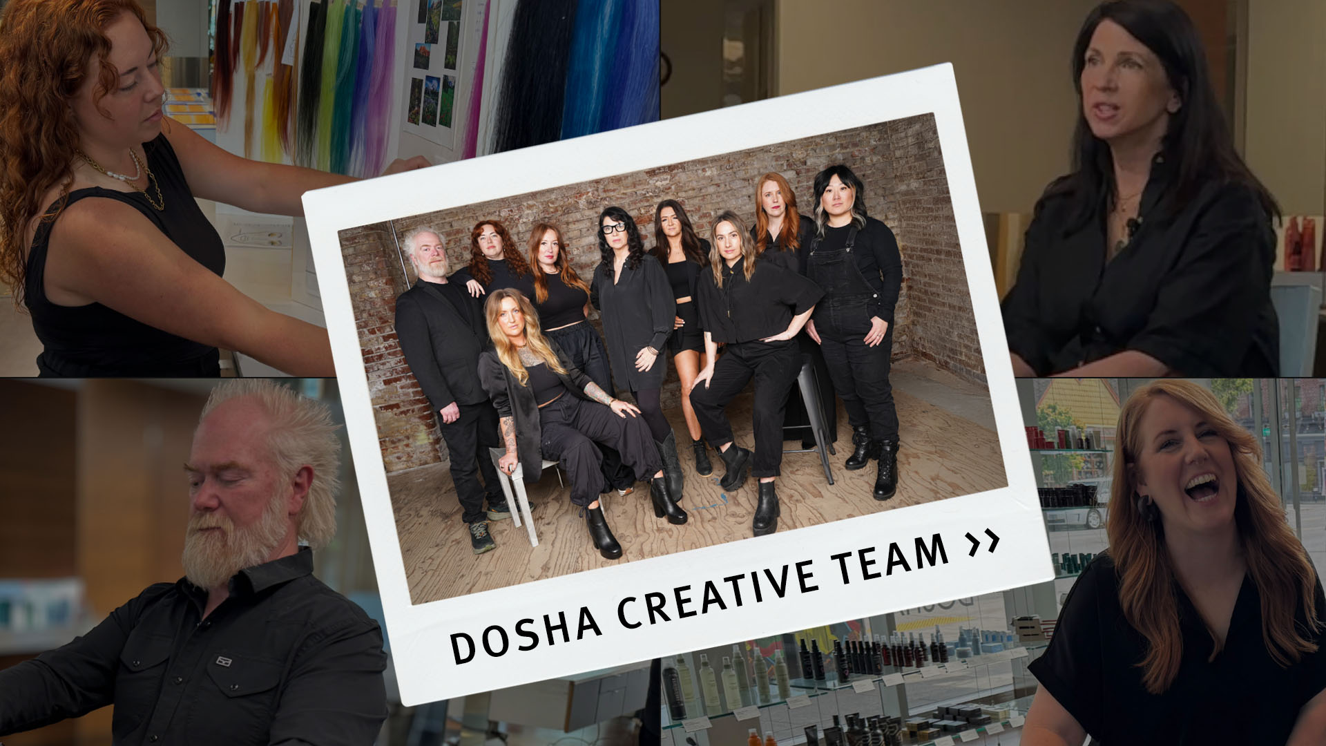 images showing how fun it is to be on dosha creative team