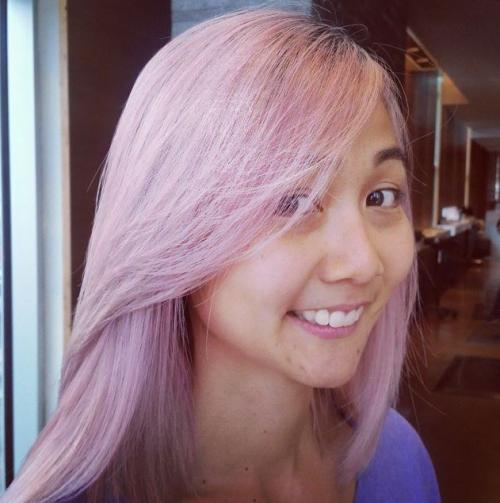 Pink Hair Color Aveda Dosha salon PDX Portland